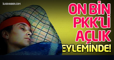 On bin PKK’li açlık eyleminde!..