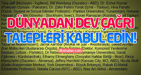 Dünyadan dev çağrı: Talepleri kabul edin!