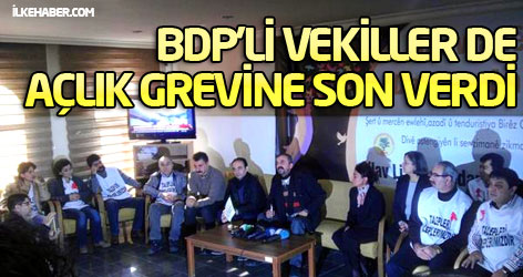 BDP'li vekiller de açlık grevine son verdi