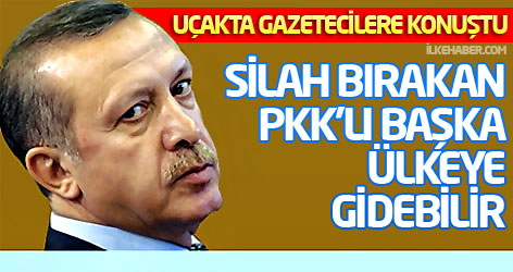 Erdoğan: Silah bırakan PKK'lı başka ülkeye gidebilir