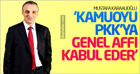 'Kamuoyu PKK'ya genel affı kabul eder'