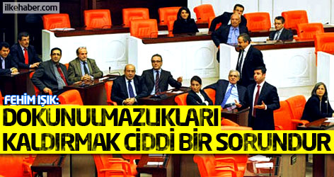 Fehim Işık: Dokunulmazlıkları kaldırmak ciddi bir sorundur