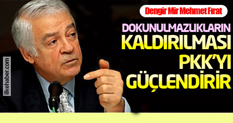 Dengir Mir Mehmet Fırat: Dokunulmazlıkların kaldırılması PKK'yı güçlendirir