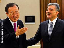 Gül, BM Genel Sekreterini kabul etti