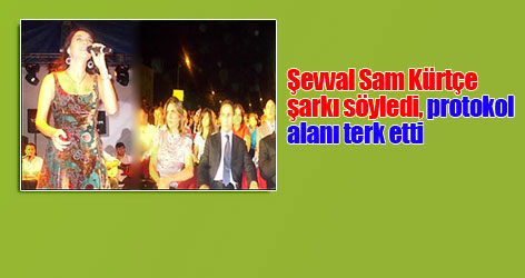 Şevval Sam Kürtçe şarkı söyledi, protokol alanı terk etti