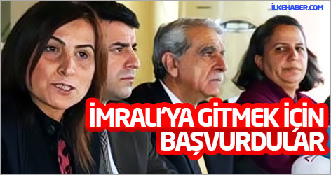 BDP ve DTK Eş Başkanları İmralı'ya gitmek için başvurdu