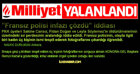 Milliyetin 'suikast' haberi yalanlandı