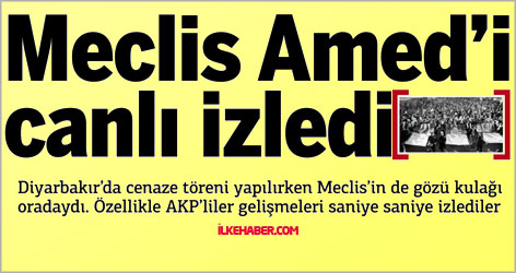 Meclis Amed’i canlı izledi