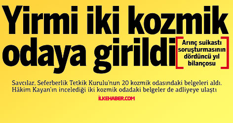 Yirmi iki kozmik odaya girildi...