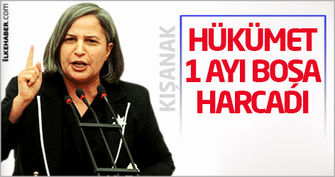 Kışanak: Hükümet 1 ayı boşa harcadı