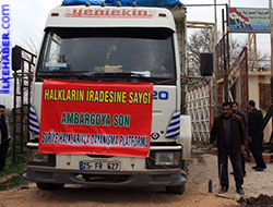 Toplanan yardımlar Rojava’ya ulaştı