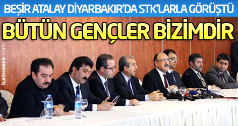 Beşir Atalay Diyarbakır'da STK'larla Görüştü: Bütün gençler bizimdir