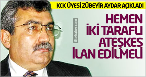 Zübeyir Aydar: Hemen iki taraflı ateşkes ilan edilmeli