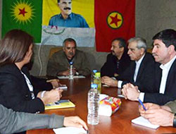İşte BDP-DTK heyetinin Kandil'de PKK ile buluşma anı