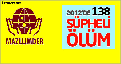 MAZLUMDER: 2012'de yaşanan şüpheli ölüm sayısı 138