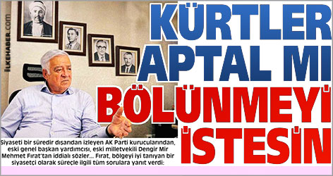 Dengir Mir Mehmet Fırat: Kürtler aptal mı bölünmeyi istesin