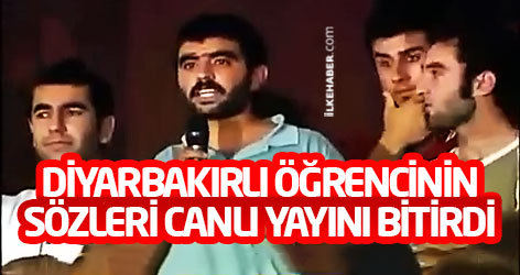 Diyarbakırlı öğrencinin sözleri canlı yayını bitirdi