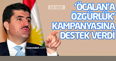Neçirvan Barzani’den ‘Öcalan’a Özgürlük’ kampanyasına destek
