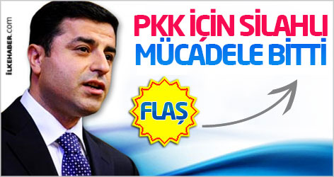 Demirtaş: PKK için silahlı mücadele dönemi kesinlikle kapandı