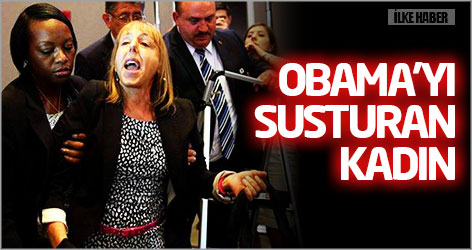 Obama'yı susturan kadın...