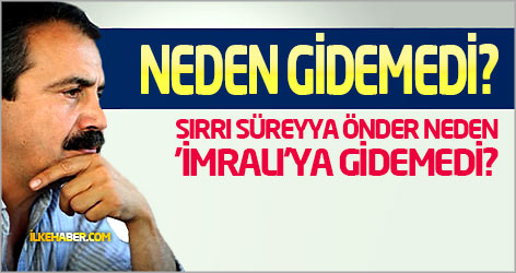 Sırrı Süreyya Önder 'İmralı'ya neden gidemedi?
