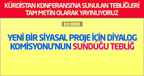 Yeni Bir Siyasal Proje İçin Diyalog Komisyonu'nun tebliği (Tam metin)