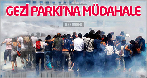 Gezi Parkı'na müdahale