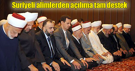 Suriyeli alimlerden açılıma tam destek