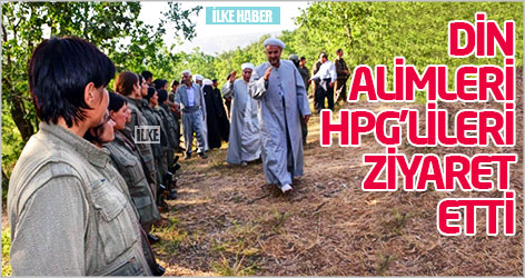 Din alimleri geri çekilen HPG'lileri ziyaret etti