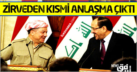 Maliki-Barzani zirvesinden kısmi anlaşma çıktı