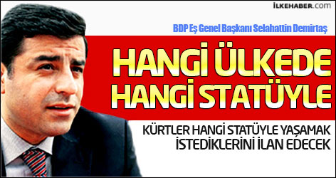 Demirtaş: Kürtler hangi ülkede hangi statüyle yaşamak istediklerini ilan edecek
