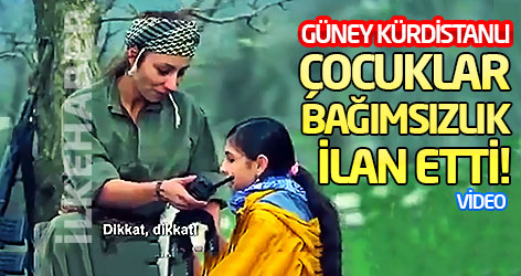 Güney Kürdistanlı çocuklar 'Bağımsızlık' ilan etti!