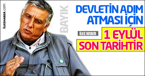 Cemil Bayık: Devletin adım atması için 1 Eylül son tarihtir