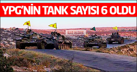 YPG'nin tank sayısı 6 oldu