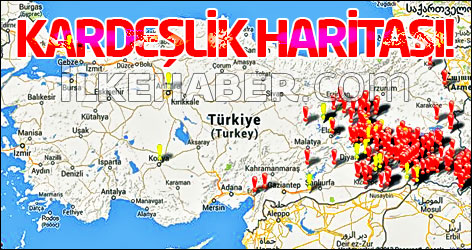 Kardeşlik haritası!...