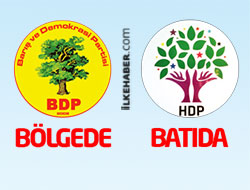 Bölgede BDP, batıda HDP...