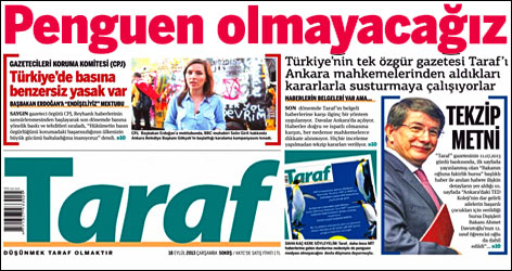 Taraf sürmanşetten meydan okudu