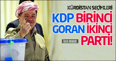 Kürdistan seçimleri: KDP birinci, Goran ikinci parti!
