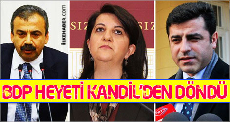 BDP heyeti Kandil'den döndü
