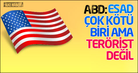 ABD: Esad çok kötü biri ama terörist değil