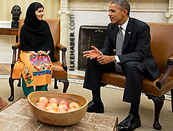 Obama ve eşi, Pakistanlı Malala'yı kabul etti