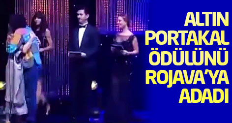 Altın Portakal ödülünü 3 Kürt kadını ve Rojava'ya adadı