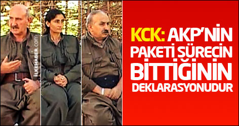 KCK: AKP’nin paketi sürecin bittiğinin deklarasyonudur