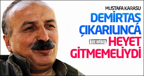 Mustafa Karasu: Demirtaş çıkarılınca, heyet gitmemeliydi
