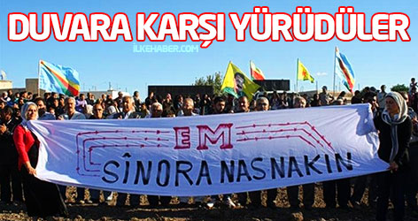 Nusaybin ve Qamişlo duvara karşı yürüdü