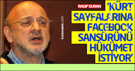 'Kürt sayfalarına Facebook sansürünü hükümet istiyor'