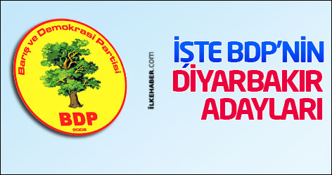 İşte BDP’nin Diyarbakır adayları