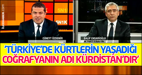 'Türkiye'de Kürtlerin yaşadığı coğrafyanın adı Kürdistan'dır'