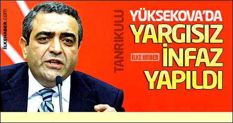 Sezgin Tanrıkulu: Yüksekova'da yargısız infaz yapıldı