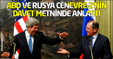 ABD ve Rusya Cenevre-2'nin davet metninde anlaştı